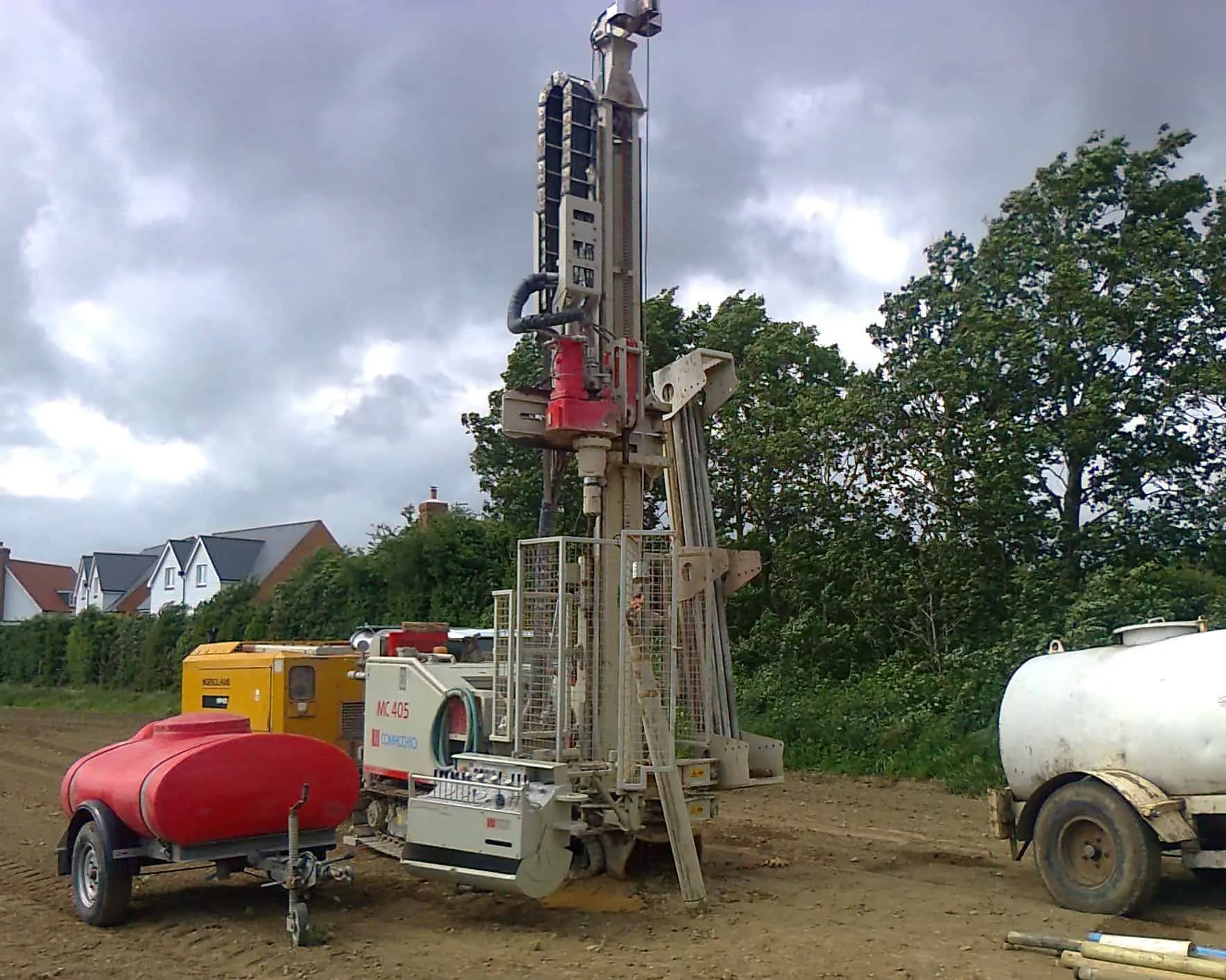 Borehole drilling process