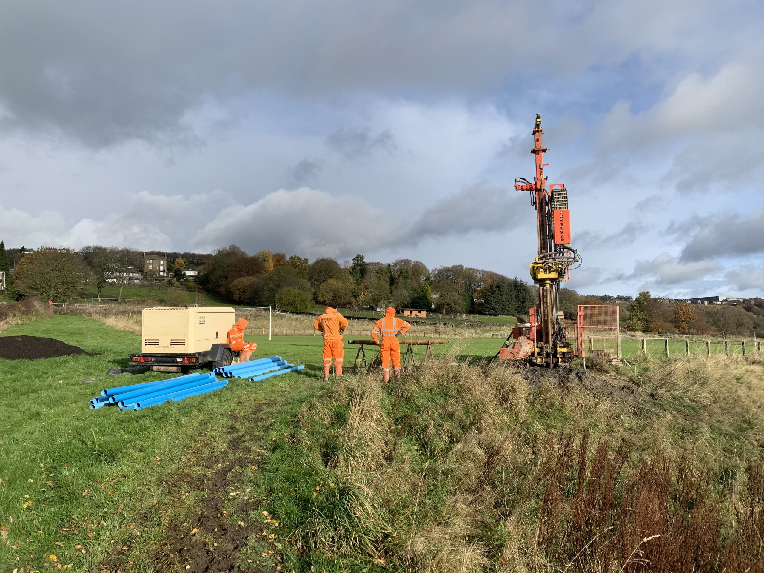 Geothermal borehole drilling